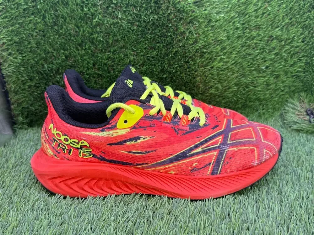 Asics Gel-Noosa Tri 15 1014A311 Athletic Sneaker Mens 7 Red Mesh Running Jogging